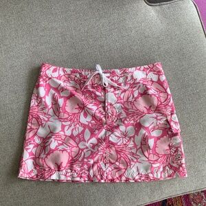 Vineyard Vines Crab print skirt in pink and white, Size 2
